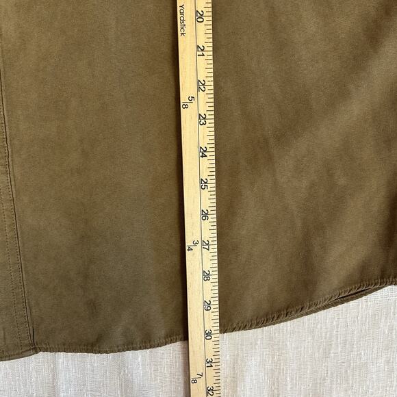 Clearwater Outfitters Mens XXL Faux Suede Button Down Shirt Beige Long Sleeve 2X - Picture 9 of 9